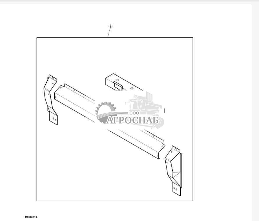 Feeder House Drum Deflector  Hook Assemblies, Attachment 